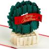 Hallmark Signature Paper Wonder Pop Up Christmas Card (Classic Wreath)(Classic Wreath Pop Up)
