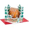 Hallmark Signature Paper Wonder Pop Up Christmas Card (Gingerbread)(Gingerbread House Scene Pop Up)