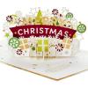 Hallmark Signature Paper Wonder Pop Up Christmas Card (Merry Christmas)(Snowflakes and Presents Pop Up)