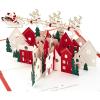 Hallmark Signature Paper Wonder Pop Up Christmas Card (Santa and His Reindeer)(Santa and His Reindeer Pop Up)