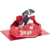Hallmark Signature Paper Wonder Pop Up Love Card, Love You Hearts (Anniversary Card, Birthday Card, Sweetest Day Card)(Pop Up  Dog)