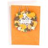 Hallmark Signature Thanksgiving Card (Fancy Pumpkins)(Removable Wreath Ornament)