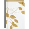 Hallmark Sympathy Card (Remembered with Love)(Paisley Leaves)