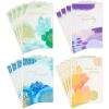 Hallmark Sympathy Cards Assortment, Abstract Watercolor (16 Assorted Thinking of You Cards with Envelopes)