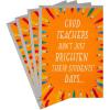 Hallmark Teacher Appreciation Cards, Good Teachers Brighten Futures (4 Cards with Envelopes)(Great Teachers  4 Cards with Envelopes)