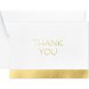 Hallmark Thank You Cards, Gold and White Bulk (40 Thank You Notes with Envelopes for Graduation, Business, Weddings, All Occasion)