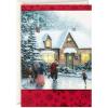 Hallmark Thomas Kinkade Boxed Christmas Cards Assortment, Mickey Mouse (3 Designs, 24 Cards with Envelopes)(Ice Skating)