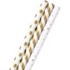 Hallmark Wedding Wrapping Paper Rolls for Birthday, Baby Shower, Bridal Shower, All Occasion – Metallic & Pastel Gold Floral Gift Wrap Paper (Set of 3 Reversible Rolls: 75 sq. ft. ttl.)(Metallic White and Gold)