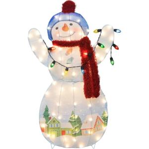 36 Inch Hallmark Keepsakes Christmas Snowtop Lodge Snowman Holiday Outdoor LED Yard Decor