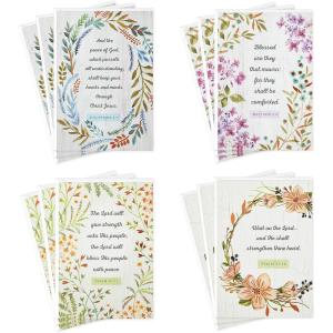 DaySpring Assorted Religious Sympathy Cards, Floral Wreaths (12 Cards with Envelopes)(Floral Wreaths)
