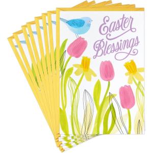 DaySpring Pack of Religious Easter Cards, Blessings (8 Cards with Envelopes)