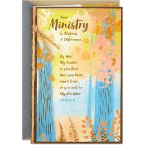 Dayspring Religious Thank You Card for Minister (Making a Difference) for Clergy Appreciation Day, Encouragement, Birthday