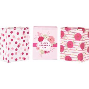 Hallmark 11″ Large Gift Bag Bundle (3-Pack: “Happy Mother’s Day,” Pink Polka Dots, Pink Flowers) for Moms, Birthdays, Bridal Showers, Baby Showers(Dots  Flowers  Happy Mother’s Day)