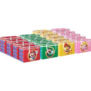 Hallmark 13″ Large Birthday Gift Bag Bundle (3 Bags: Happy Birthday, 8-Bit, Game On!) for Gamers, Teens, Dads(Mario  Luigi  Princess Peach  Bowser)