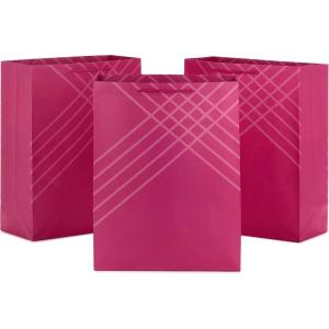 Hallmark 14″ Extra Large Blue Gift Bag Bundle (Pack of 3) for Birthdays, Graduations, Father’s Day, Baby Showers, Bridal Showers(Pink)