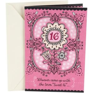 Hallmark 16th Birthday Greeting Card (Sweet Flowers)