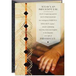 Hallmark 1st Father’s Day Card (Elephants) for Son, Friend, Coworker, Relative(1st Father’s Day Hand Photo)