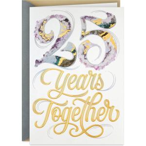 Hallmark 25th Anniversary Card for Couple (Here’s to You Two)