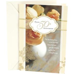 Hallmark 50th Anniversary Card (Golden Anniversary)(Roses)