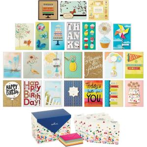 Hallmark All Occasion Handmade Boxed Set of Assorted Greeting Cards with Card Organizer (Pack of 24)—Birthday, Baby, Wedding, Sympathy, Thinking of You, Thank You, Blank