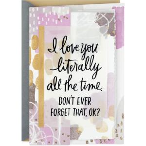 Hallmark Anniversary Card for Husband, Wife, Boyfriend, Girlfriend (Love You All the Time)(Love You All the Time)