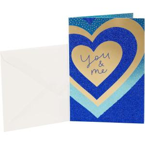 Hallmark Anniversary Card for Husband, Wife, Boyfriend, Girlfriend (Toast to You)(Nested Hearts)