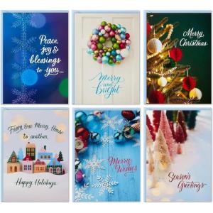 Hallmark Assorted Religious Handmade Boxed Christmas Cards (Set of 20 Premium Holiday Greeting Cards and Envelopes), 1XPX5657(Bright Photography Blank Holiday Note Assortment)