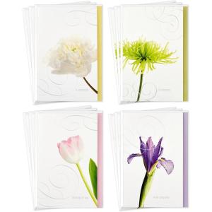 Hallmark Assorted Sympathy Cards (Flowers, 12 Cards and Envelopes)(Sympathy Cards)