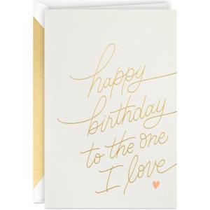 Hallmark Birthday Card for Husband, Wife, Boyfriend, Girlfriend (So Lucky)(One I Love)