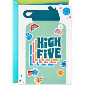 Hallmark Birthday Card for Kids (Monster Truck Sticker)(High Five)