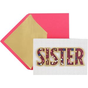 Hallmark Birthday Card for Sister (Love You)(Confetti Shaker)
