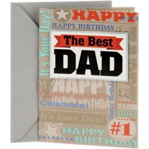 Hallmark Birthday Card to Father (Best Kind of Dad)(Words Pattern)