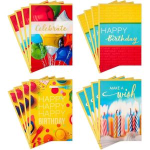 Hallmark Birthday Cards Assortment, 16 Cards with Envelopes (Classic Celebrate)
