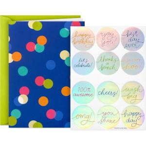 Hallmark Blank Cards Assortment, Dogs and Cats (36 Assorted Note Cards with Envelopes)(Customizable Confetti)