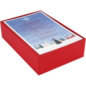 Hallmark Boxed Christmas Cards, Church Blessings (40 Cards and 40 Envelopes) (1XPX1972)(Church Blessings)