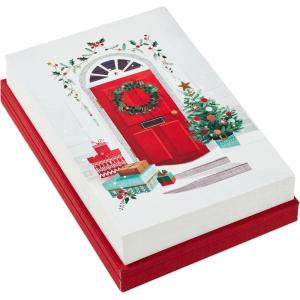Hallmark Boxed Christmas Cards, Delivering Joy (40 Cards and 40 Envelopes) Red Front Door