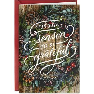 Hallmark Boxed Christmas Cards, Season to be Grateful (16 Cards and 17 Envelopes)(Seasons to be Greatful)