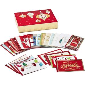 Hallmark Boxed Handmade Christmas Cards Assortment (Set of 24 Special Holiday Greeting Cards and Envelopes) (1XPX5156)(5″ W x 7.18″ H)