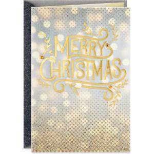 Hallmark Boxed Holiday Cards, Red and Gold Snowflake (40 Cards with Envelopes)(Merry Christmas)