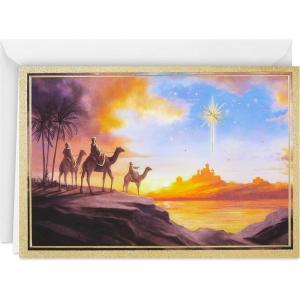 Hallmark Boxed Religious Christmas Cards, Three Wise Men (40 Cards with Envelopes)