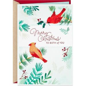 Hallmark Christmas Card for Mom and Dad (Red Foil Tree)(To Both  Cardinals)