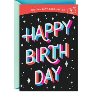 Hallmark Congratulations Gift Card Greeting (Great Reason to Celebrate) Add a Digital Gift Card for Graduations, Promotions(Birthday)
