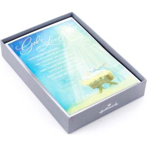 Hallmark DaySpring Religious Boxed Christmas Cards, God’s Love Manger Scene (16 Christmas Cards and 17 Envelopes),1XPX1895(God’s Love Manger Scene Holiday Cards)
