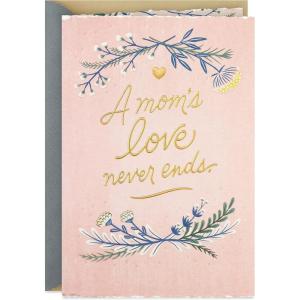 Hallmark DaySpring Religious Sympathy Card for Loss of Mom (God is Near)(A Mom’s Love Never Ends)