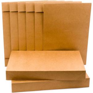 Hallmark Designed Shirt Boxes with Lids (8 Boxes: 2 Each of Orange and Blue Stripes, Plaid, Dots, Happy Birthday) for Birthdays, Father’s Day, Graduations(Shirt Boxes)