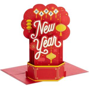 Hallmark Disney Chinese New Year Cards 2026 (8 Lunar New Year Lucky Money Envelopes for Kids) Mickey Mouse Lai See, Year of the Horse(Lantern 3D Card)