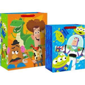Hallmark Disney Pixar Toy Story Gift Bags for Kids (2 Bags: 1 Large 13″, 1 Extra Large 15″) for Birthdays, Back to School, Christmas(Toy Story)