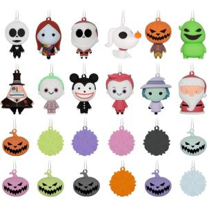 Hallmark Disney Tim Burton’s The Nightmare Before Christmas Countdown Calendar Box with 24 Mini Ornaments, Gifts for Disney Fans