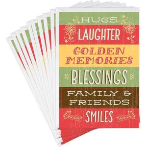 Hallmark Elegant Thanksgiving Cards (4 Cards with Envelopes, Single Design) Turkey(Thankful)