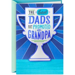 Hallmark Fathers Day Card for Grandpa (Best Dads Get Promoted to Grandpa)(Best Dads Get Promoted to Grandpa)